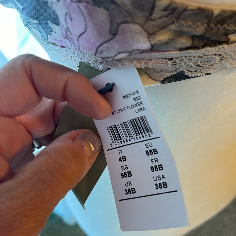 Floral Print Women's Intimate Bra - Picture 7 of 8